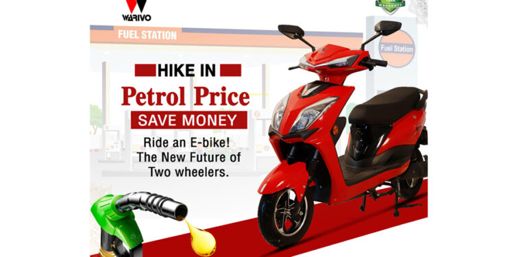 A hike in petrol prices. Save money by riding an e-bike! The new future of two-wheelers