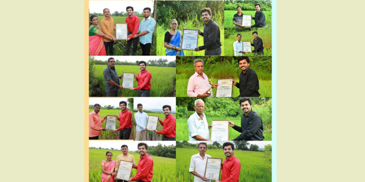 Big Brain & DiAS felicitated farmers (sons of the earth) on Lal Bahadur Shastri's birthday.