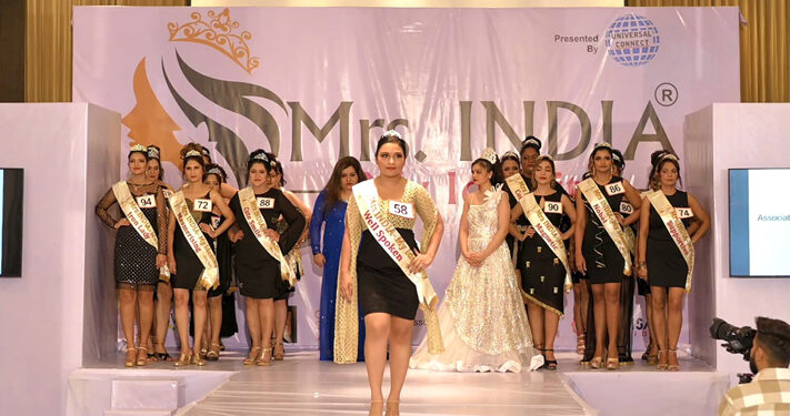 Hyderabad lady Sushma Thodety became Top 5 Finalist and also bagged subtitle Mrs.Well Spoken at Mrs.INDIA My Identity 2022
